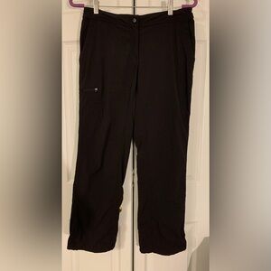 LL Bean Womens Black Nylon Hiking Pants Size 8P